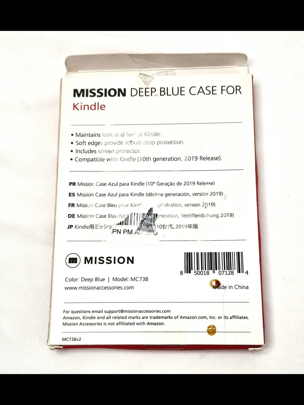 Kindle Compatible Deep Blue Tablet Case with Screen Protector